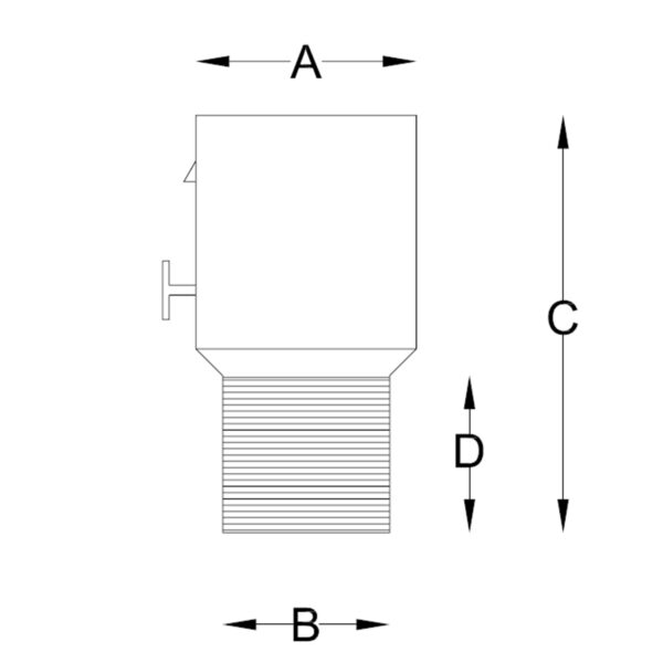 Acoplamiento para manguera de acero galvanizado - Imagen 2